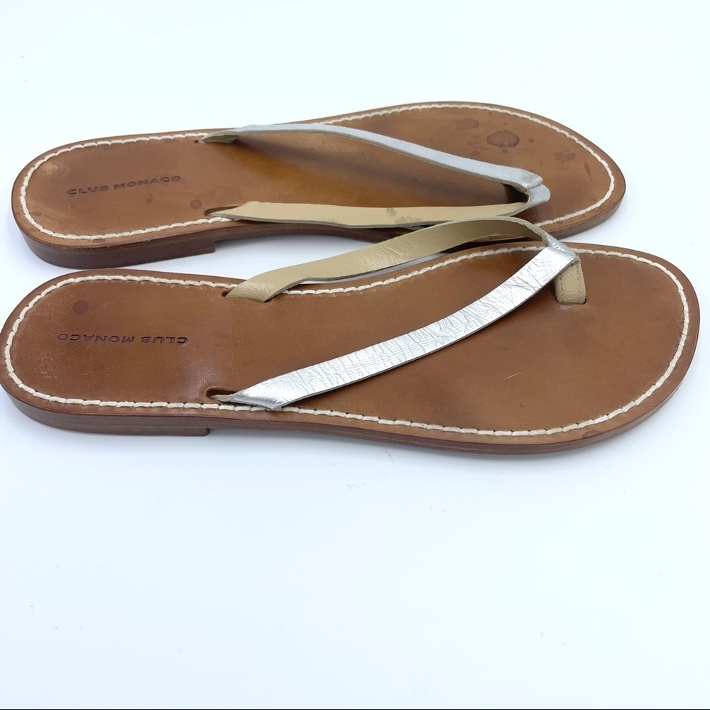 Club Monaco Leather Sandals Sz 7 - Picture 4 of 9